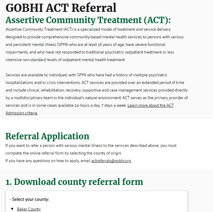 GOBHI ACT Referral