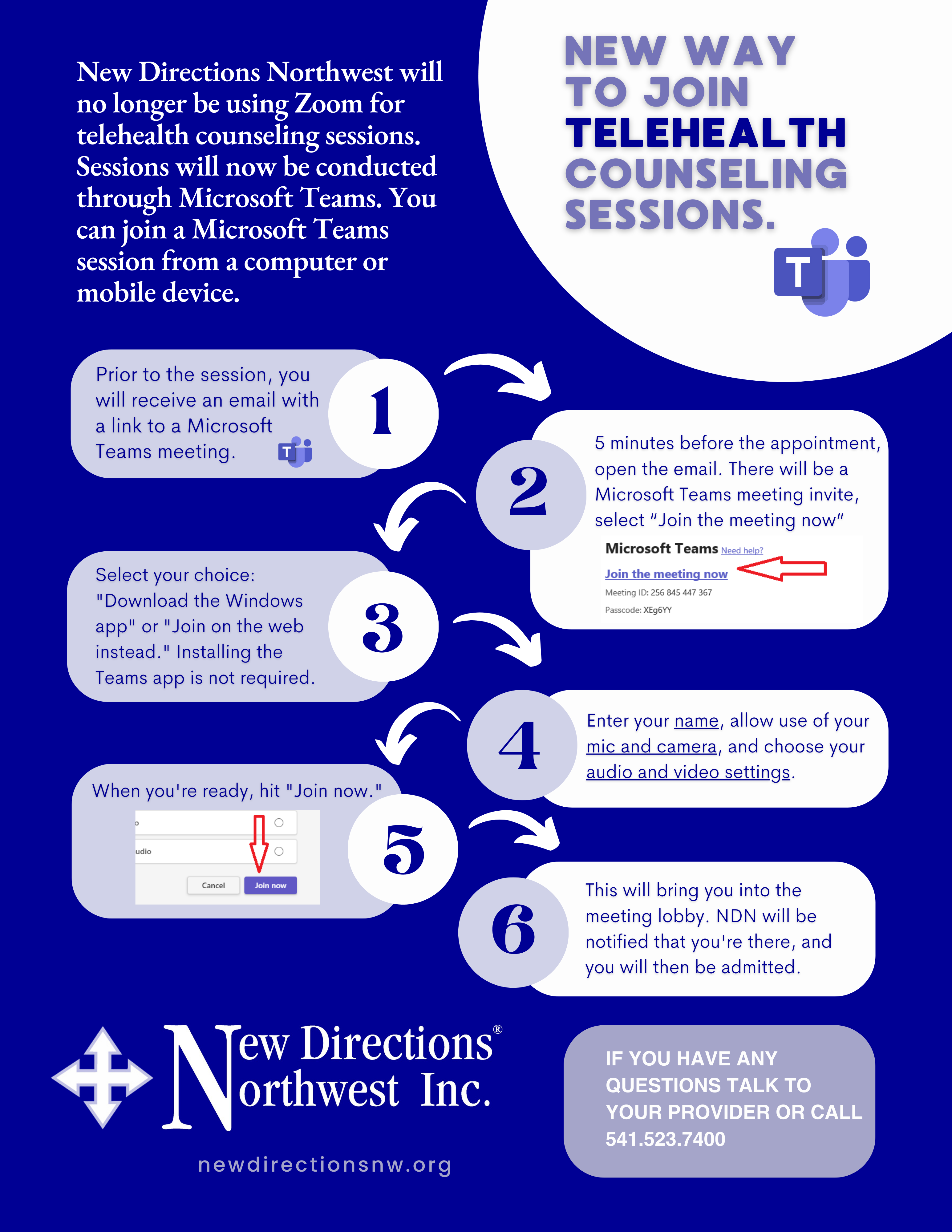 MS Teams flyer for Clients